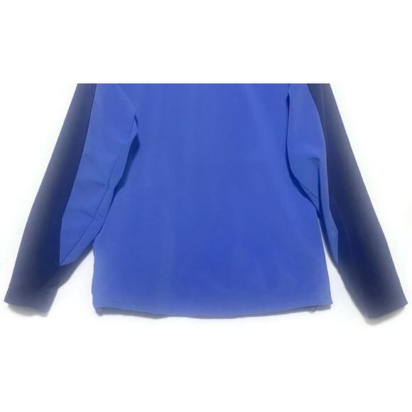 Lands End Full Zip Up Jacket Women's Size Medium Blue With Side Pockets - Picture 6 of 6